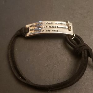 Inspirational Leatherband Bracelet